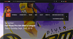 Desktop Screenshot of plutobasketball.com